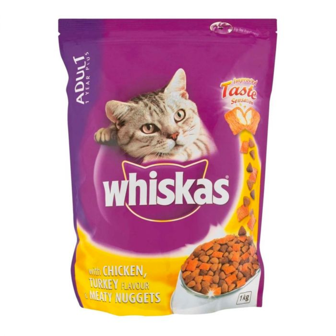 WHISKAS NUGGETS CHICKEN TURKEY 1KG